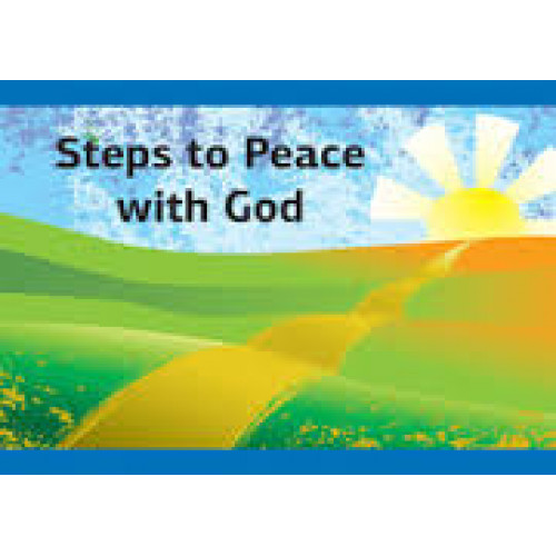 Steps To Peace With God Pack Of 25 Gospel Tracts